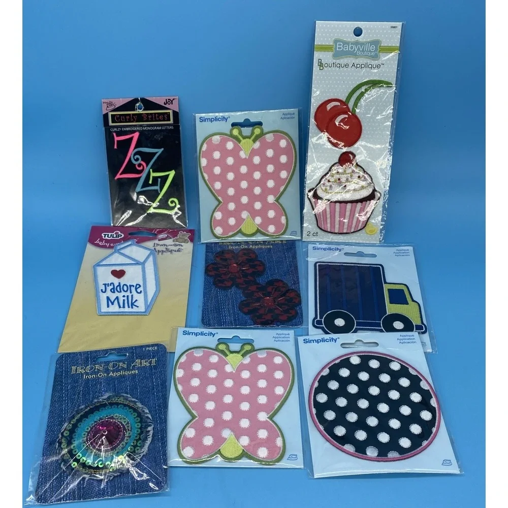 Lot 13 New Iron-on Fabric Appliques
